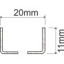Wall Strip 40mm Pitch Single 1800mm