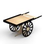 Timber Display Stand WHEELBARROW
