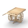Timber Display Stand WHEELBARROW