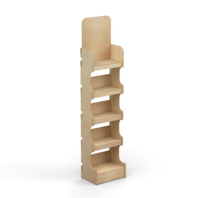 Rustic Shop Shelving Display 5 Tier with PERTH