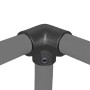 Industrial Clamp Top Corner 128 Black
