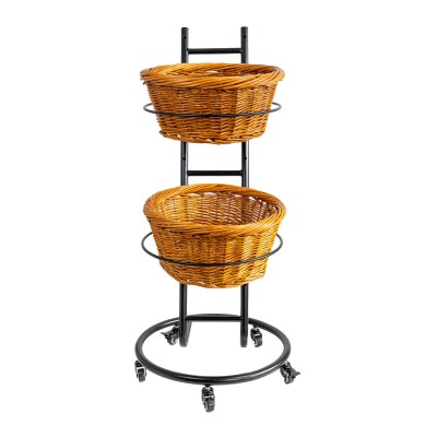 Round Polywicker Basket Stand