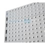 Low Base Single Sided Pegboard Gondola White