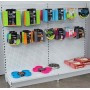 Low Base Single Sided Pegboard Gondola White