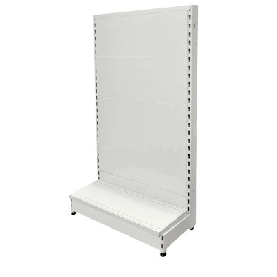 Low Base Single Sided Flat Back Gondola White
