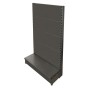 Low Base Single Sided Flat Back Gondola Black/Hammertone