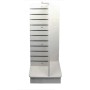 Slat Panel Gondola 4 Way 600x600x1320 White