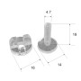 Viking Binding screw clip