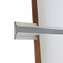 Slatwall Panel Snow White with White inserts 2400x1200