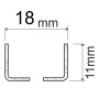 Wall Strip 40mm Pitch Single 2400mm