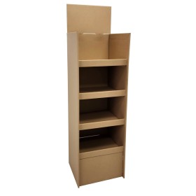 Cardboard 4 Shelf Display Stand
