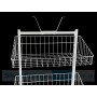 Wire 4 Basket Stand White