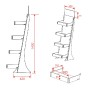 Wooden Shelving Display 4 Tier ROO