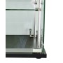 Glass showcase glass connector 3 way