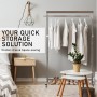 Clothing Rack  Adjustable  Steel PEARL GREY