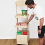 Timber Shelving Display BLOCKY