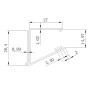 Data Strip Clip on Timber Shelf Clear