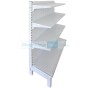 Single Sided Pegboard Gondola White
