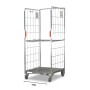 A base roll cage. 2 sided with base and mid shelves. No doors