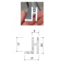Concealed Aluminum Stripping End Cap 2400mm
