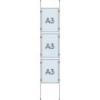 Cable Display Kit 3x A3 Sign Holder Portrait