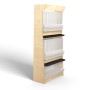 Bulk Bin Timber display stand double gravity