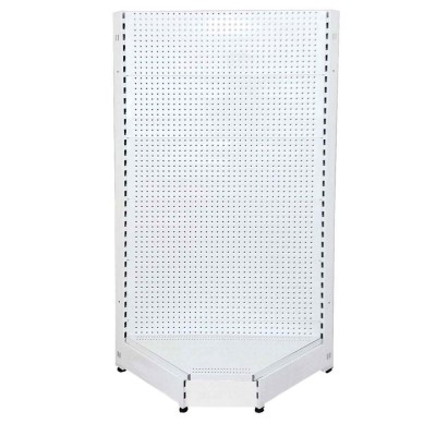 Low Base Corner Peg/Slatwall/Flat Gondola White