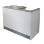 KIOSK Solid POS Counter with Cutout White 500(D)x950(H)mm