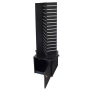 Slat Panel Gondola 4 way with Storage Black