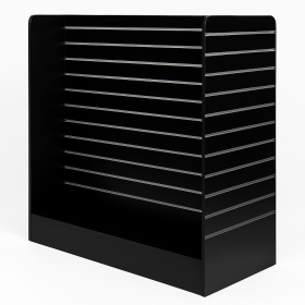 Slat Panel Gondola H Shape Black