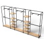 Noosa Modular System - VISION 3 - Oak Shelves