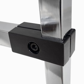 Clamp Connector for 25x25mm square tube Black
