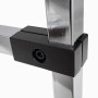 Clamp Connector for 25x25mm square tube Black