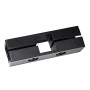 Straight Connector for 25x25mm square tube Black