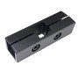 Straight Connector for 25x25mm square tube Black