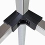 Elbow Connector for 25x25mm square tube Black