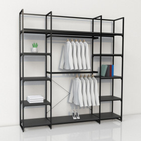 Noosa Modular System - VISION 2 - Black Shelves