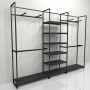 Noosa Modular System - VISION 4 - Black Shelves