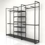 Noosa Modular System - VISION 4 - Black Shelves