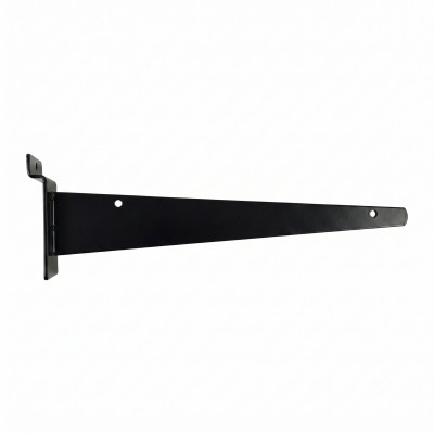 Slatwall Shelf Bracket for Timber or Glass Shelf Support 300mm Black