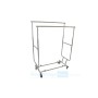 Commercial Heavy Duty Double Salesman Clothing Rack Chrome