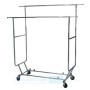 Commercial Heavy Duty Double Salesman Clothing Rack Chrome
