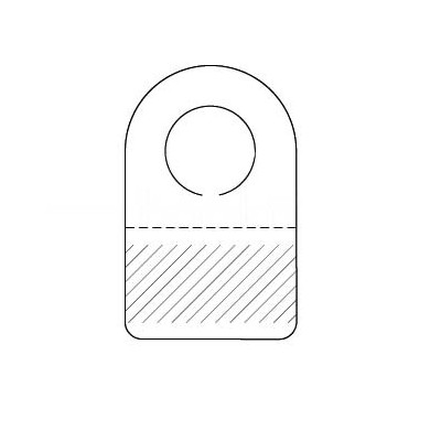 Hang Tabs Round Hole, pack of 4000pcs
