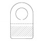 Hang Tabs Round Hole, pack of 4000pcs
