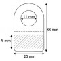 Hang Tabs Round Hole, pack of 4000pcs