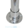 Flange for Round Tube 25mm Large Chrome