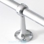 Hanging Rail Center Bracket 25mm Chrome