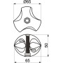 Tubing Ball Connector for 3 tubes