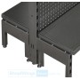 Double Sided Pegboard Gondola Black/Hammertone
