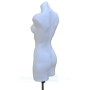 Female Plastic Torso with Base White